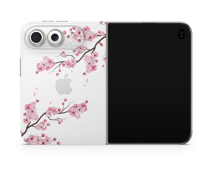 Lux Skins iPhone White Cherry Blossom iPhone Duo Skins - Art Floral Duo Skin