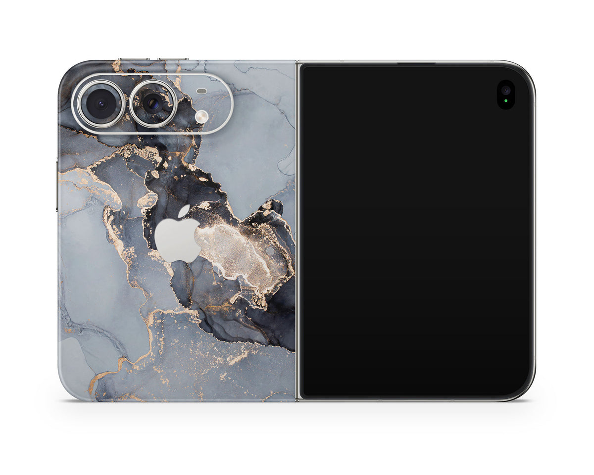 Lux Skins iPhone Ethereal Black Gold Marble iPhone Duo Skins - Pattern Marble Duo Skin