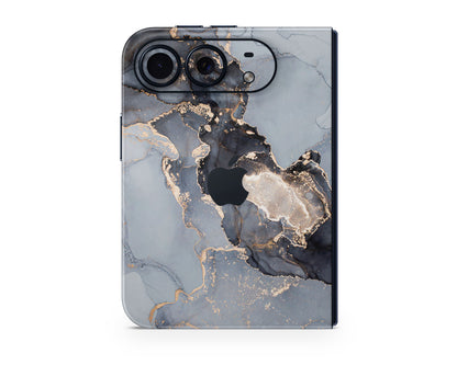 Lux Skins iPhone Ethereal Black Gold Marble iPhone Duo Skins - Pattern Marble Duo Skin