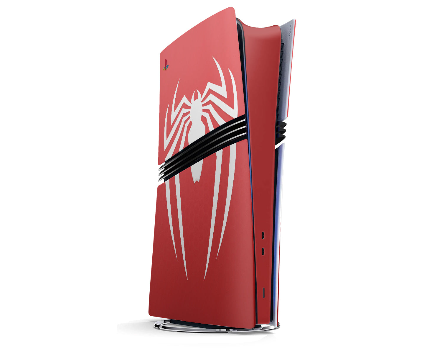 Lux Skins PS5 Pro Red Spiderman PS5 Pro Skins - Pop culture Spiderman Skin