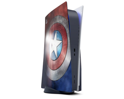 Lux Skins PS5 Pro Captain America Shield PS5 Pro Skins - Pop culture Comics Skin