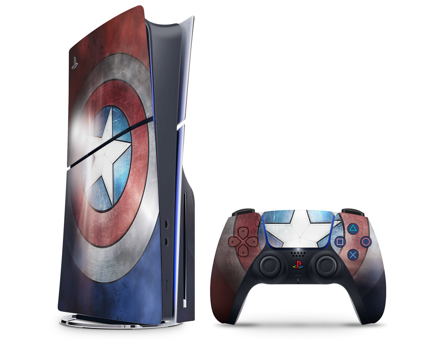 Captain America Shield PS5 Pro Skin