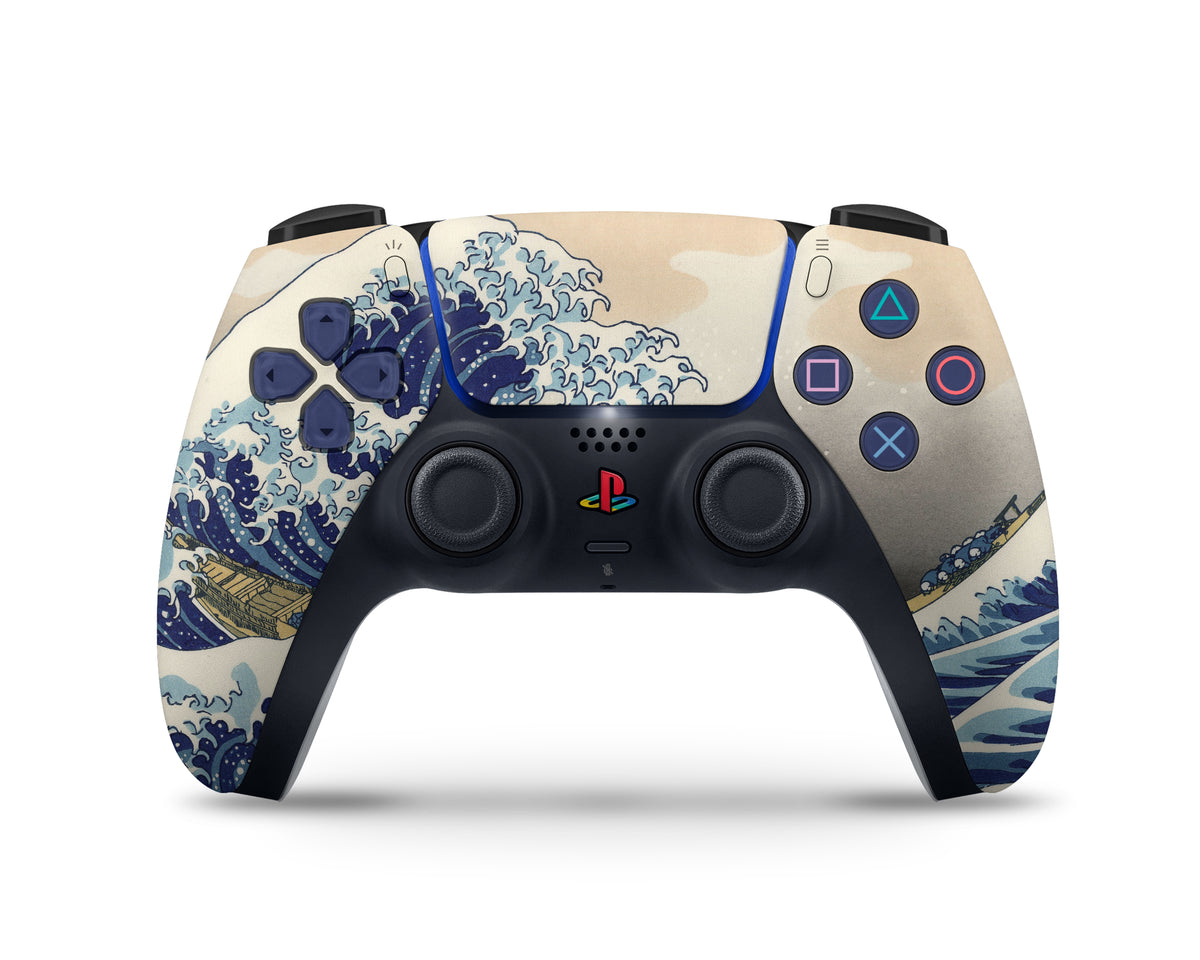 Ps5 Retro Colorwave Great Wave off Kanagawa PS5 Controller Skin – Lux Skins Official