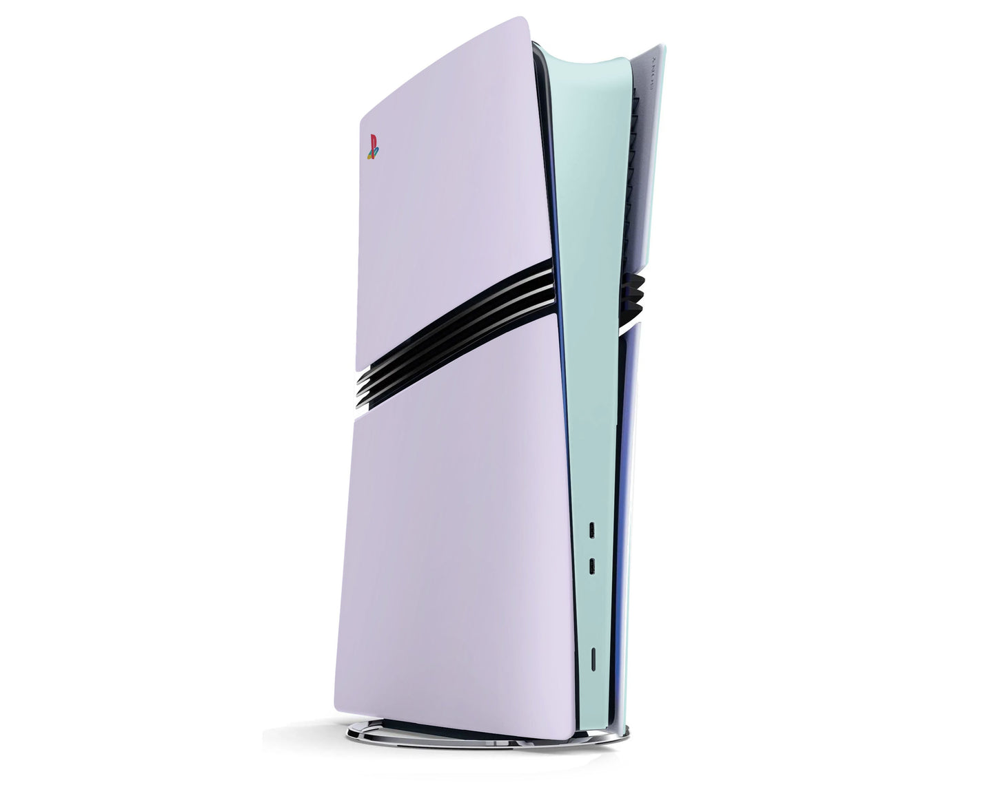 Lux Skins PS5 Pro Seafoam Retro 80s Pastel Blocking PS5 Pro Skins - Solid Colours Colour Blocking Skin