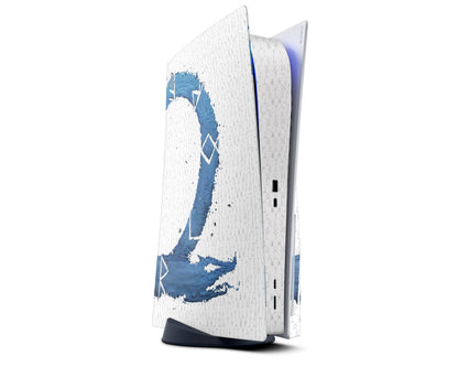 God of War Blue Ragnarok PS5 Pro Skin