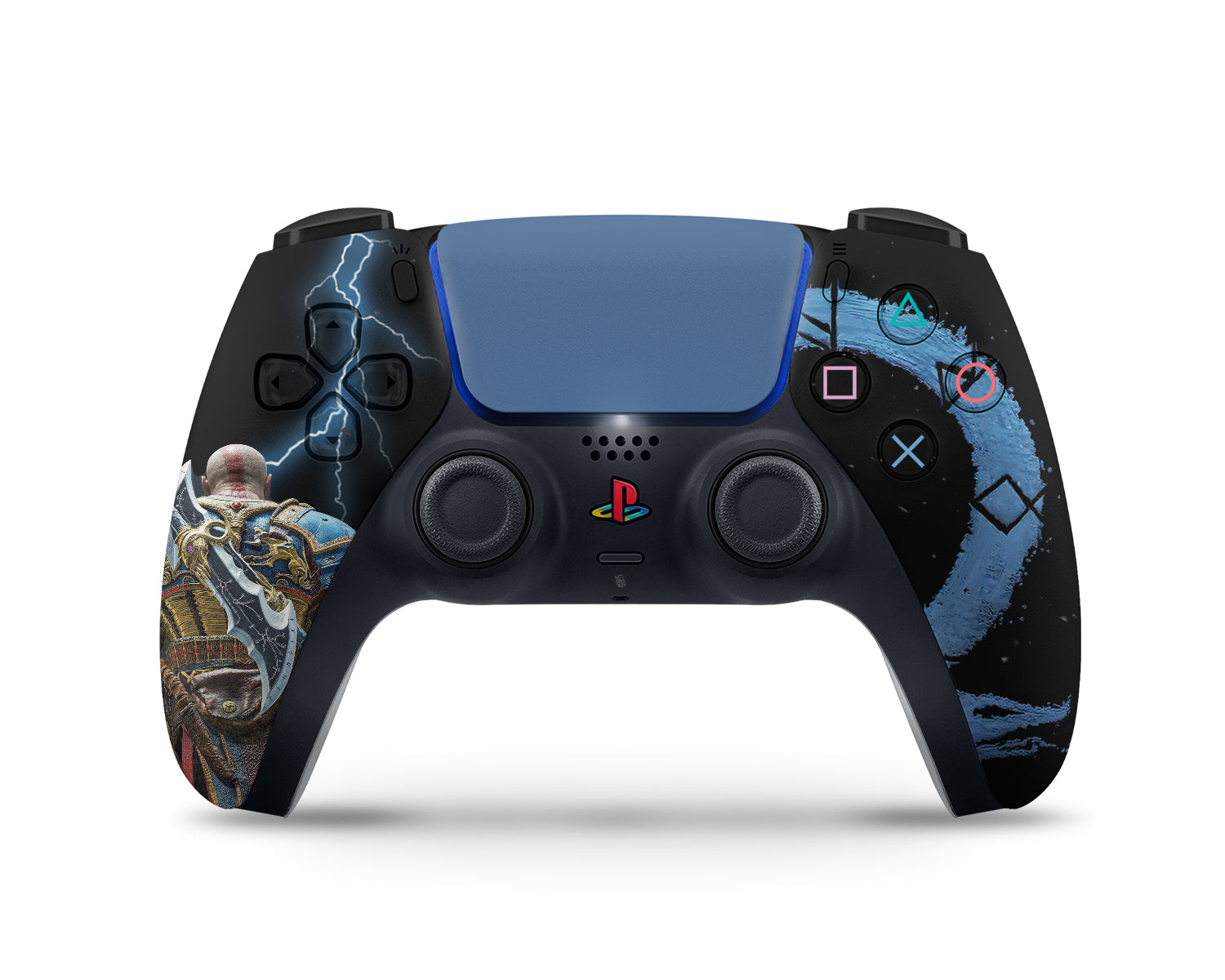 Lux Skins PS5 Pro God of War Ragnarok Electric Black PS5 Pro Skins - Pop culture God of War Skin