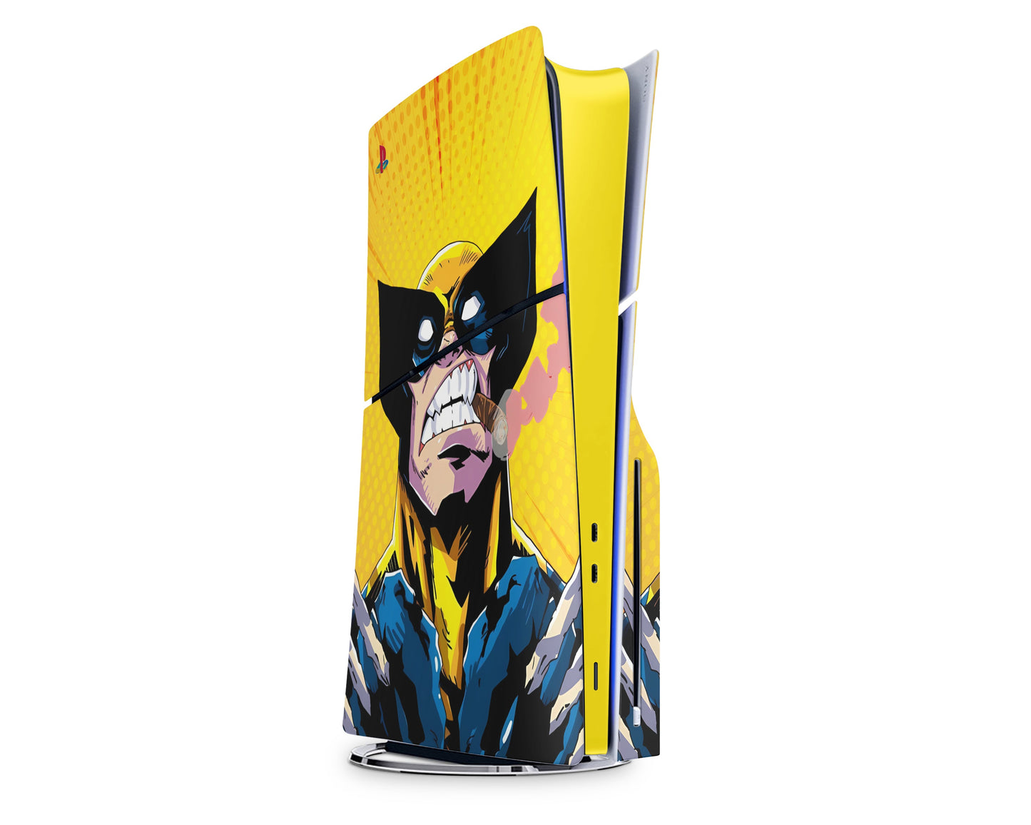 Lux Skins PS5 Slim Wolverine Comics Yellow PS5 Slim Skins - Pop culture Comics Skin