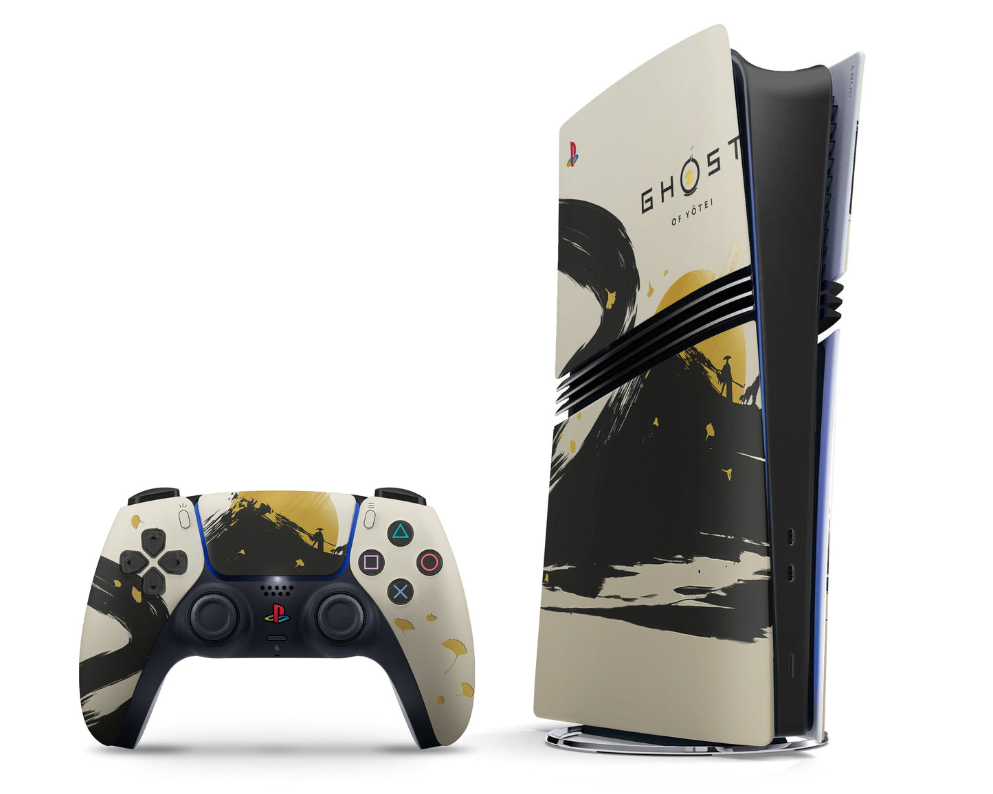 Gold Ghost of Yotei PS5 Slim Skin