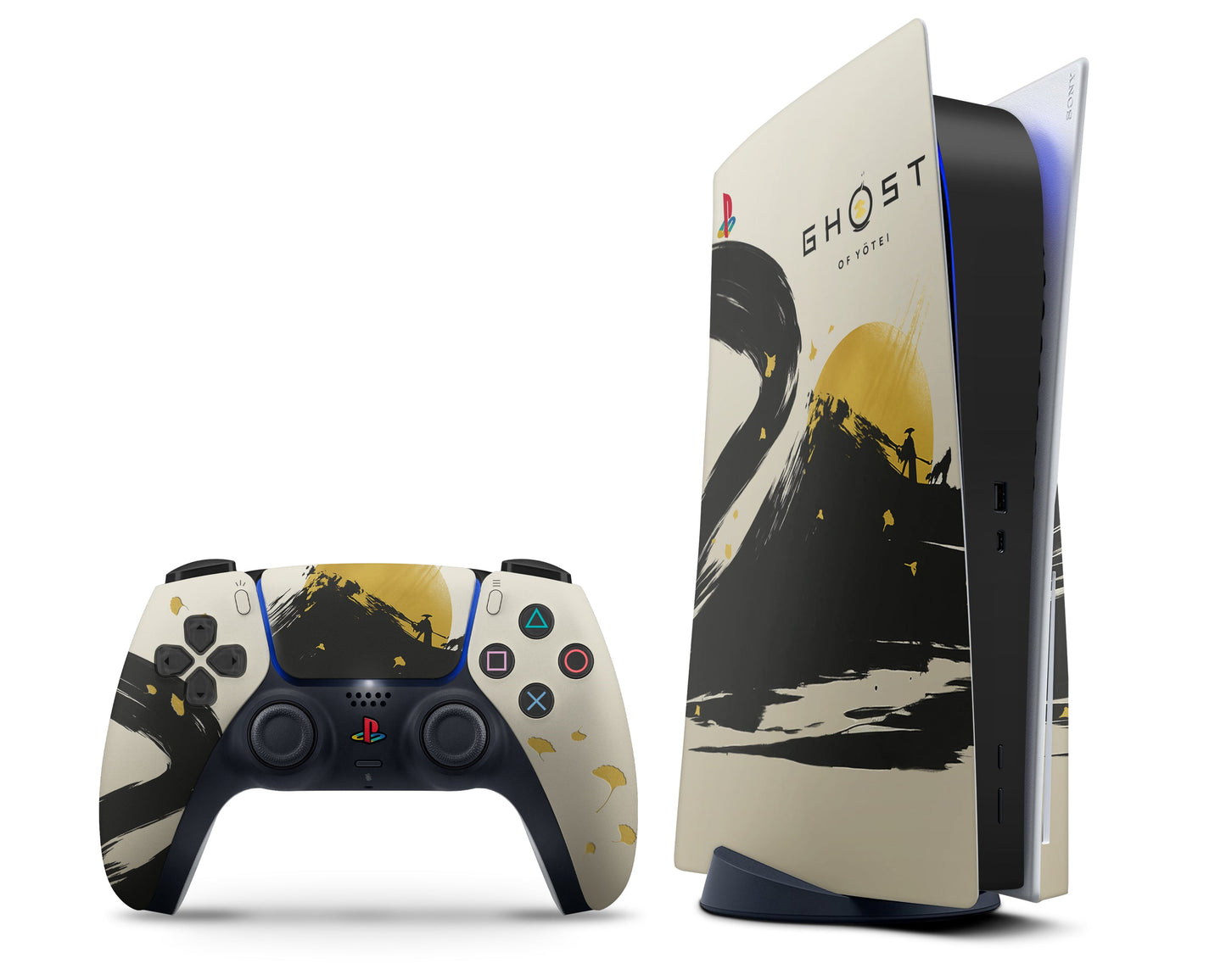 Gold Ghost of Yotei PS5 Slim Skin