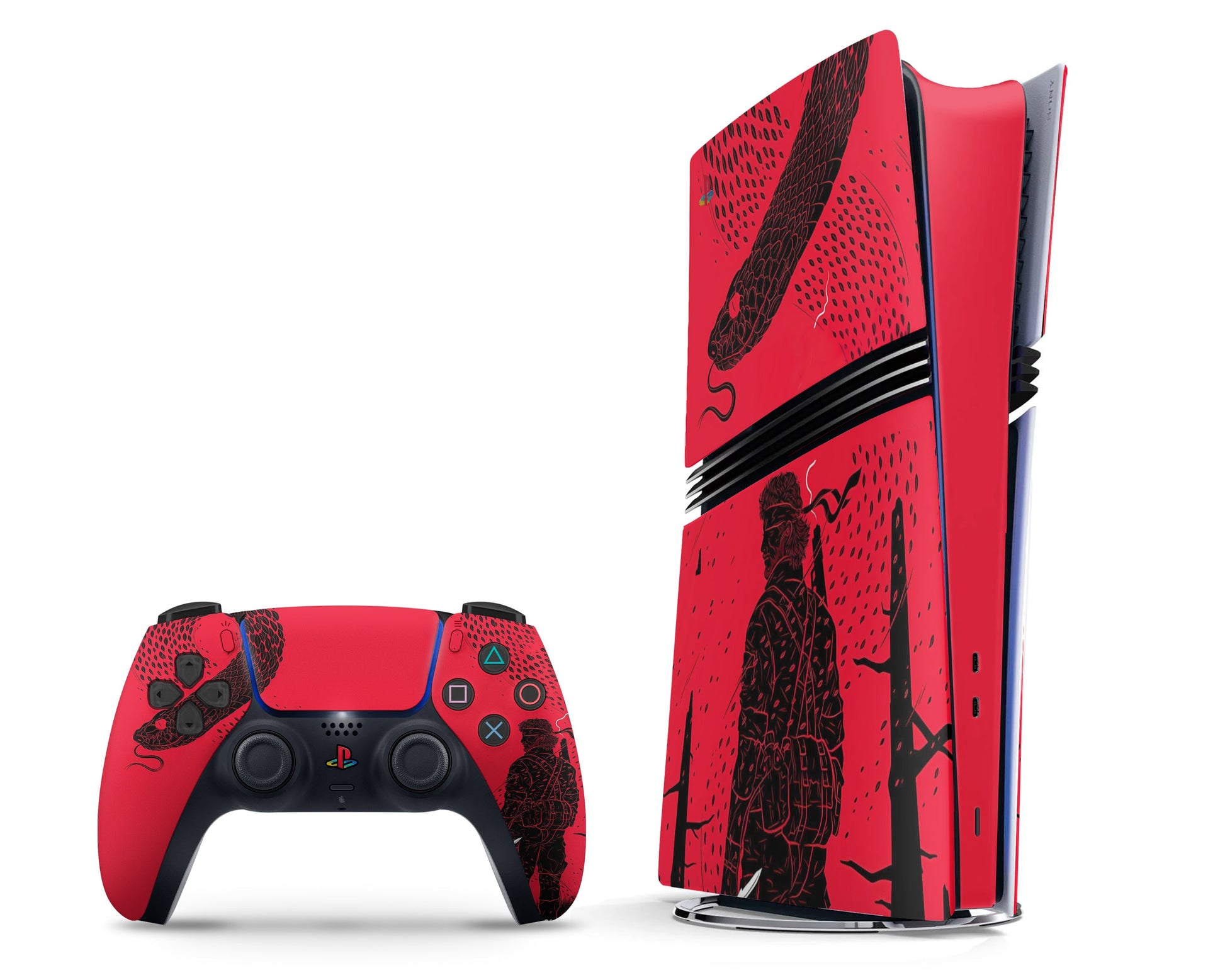 lux gear Metal Gear Red Minimalist PS5 Pro Skin