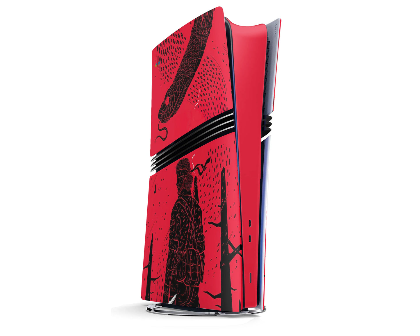 Metal Gear Red Minimalist PS5 Slim Skin