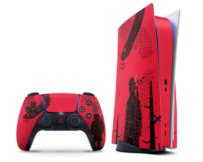 Metal Gear Red Minimalist PS5 Pro Skin