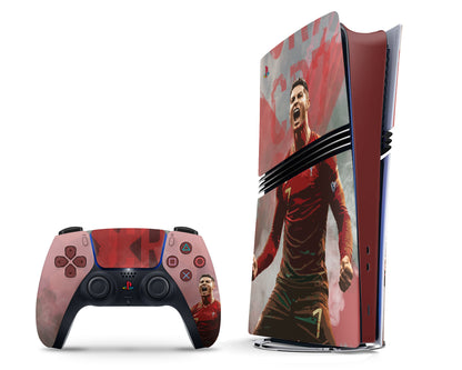 Lux Skins PS5 Pro Cristiano Ronaldo PS5 Pro Skins - Sports Soccer Skin