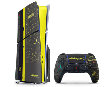 Retro Cyberpunk 2077 PS5 Slim Skin