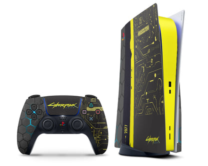 Retro Cyberpunk 2077 PS5 Slim Skin