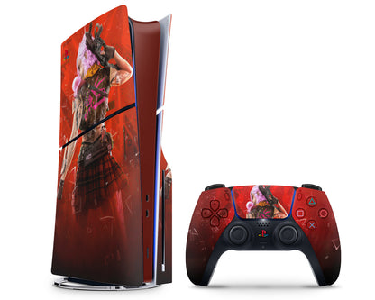 Cyberpunk Girl PS5 Skin