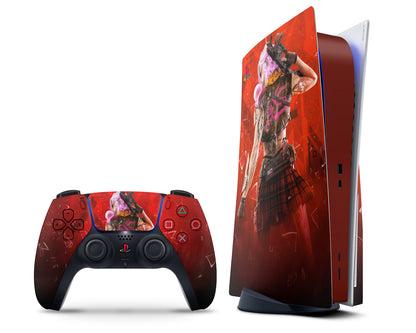 Cyberpunk Girl PS5 Skin
