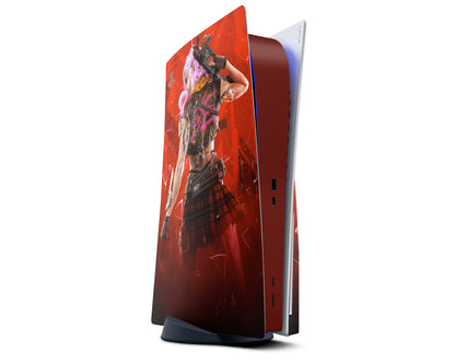 Cyberpunk Girl PS5 Skin