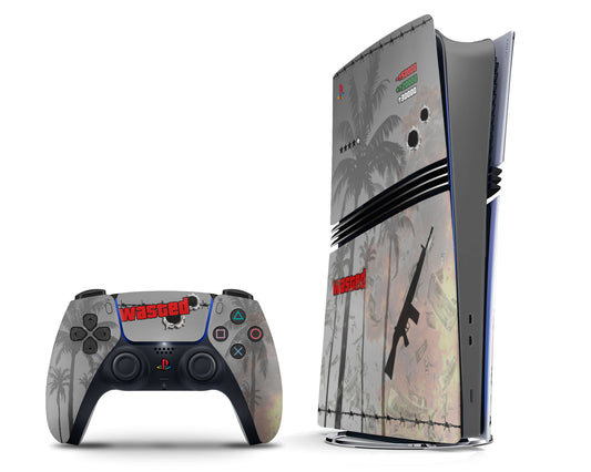 Lux Skins PS5 Pro GTA 6 Minimalist PS5 Pro Skins - Pop culture Grand Theft Auto Skin