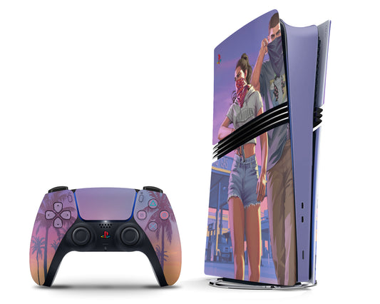 Lux Skins PS5 Pro GTA 6 Lucia Jason PS5 Pro Skins - Pop culture Grand Theft Auto Skin