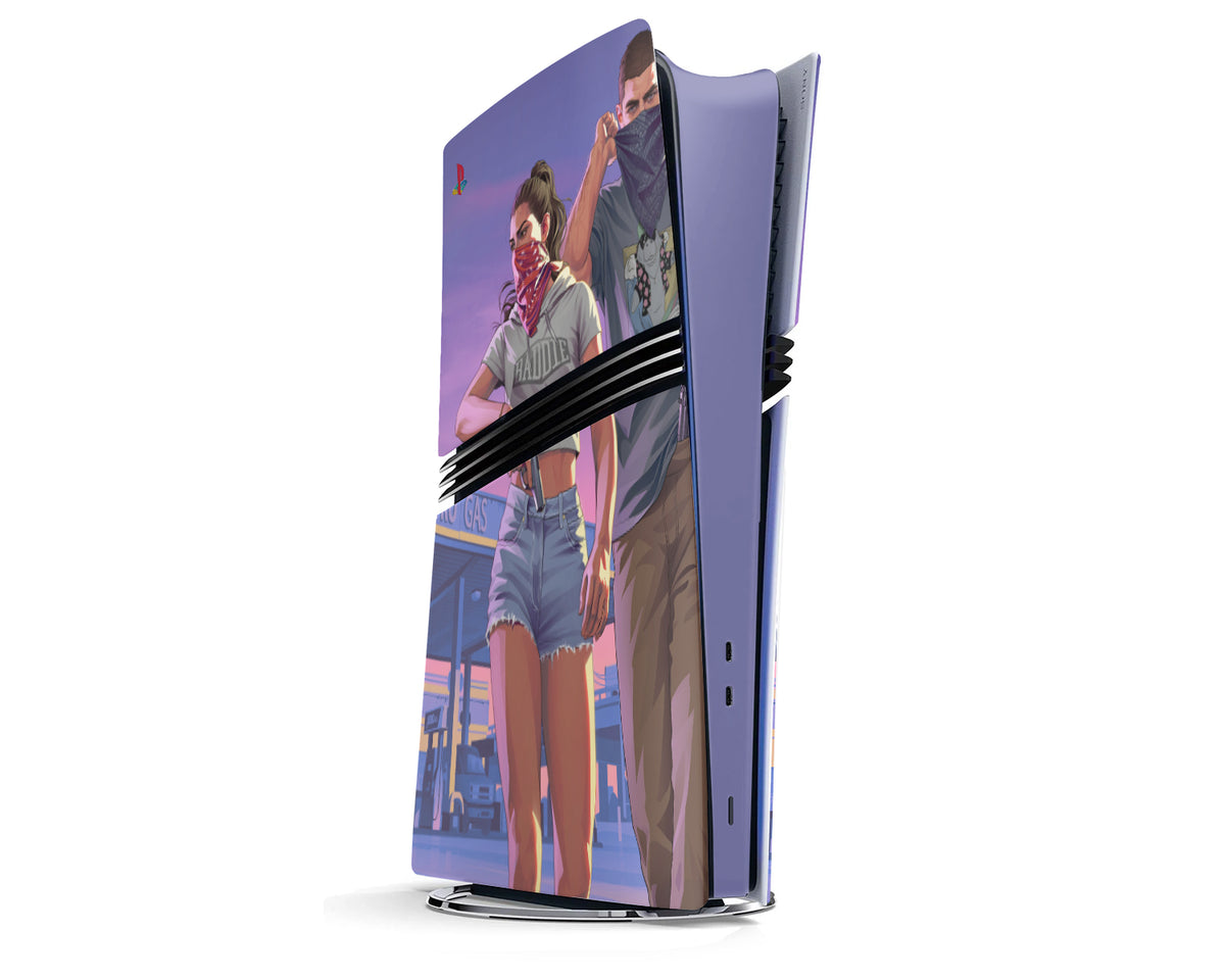 Lux Skins PS5 Pro GTA 6 Lucia Jason PS5 Pro Skins - Pop culture Grand Theft Auto Skin