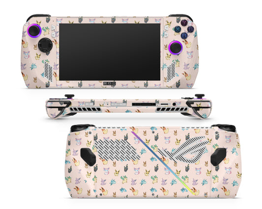 Lux Skins ROG Ally Pokemon Eevee Evolution ASUS ROG Ally Skins - Pop culture Pokemon Skin