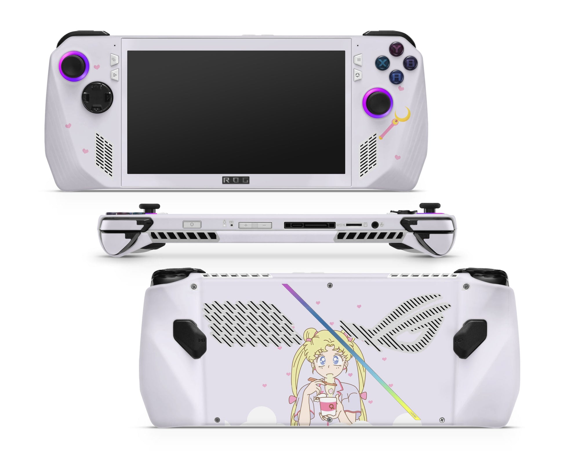 Lux Skins ROG Ally Sailor Moon Ramen Pastel Purple ASUS ROG Ally Skins - Pop culture Sailor Moon Skin