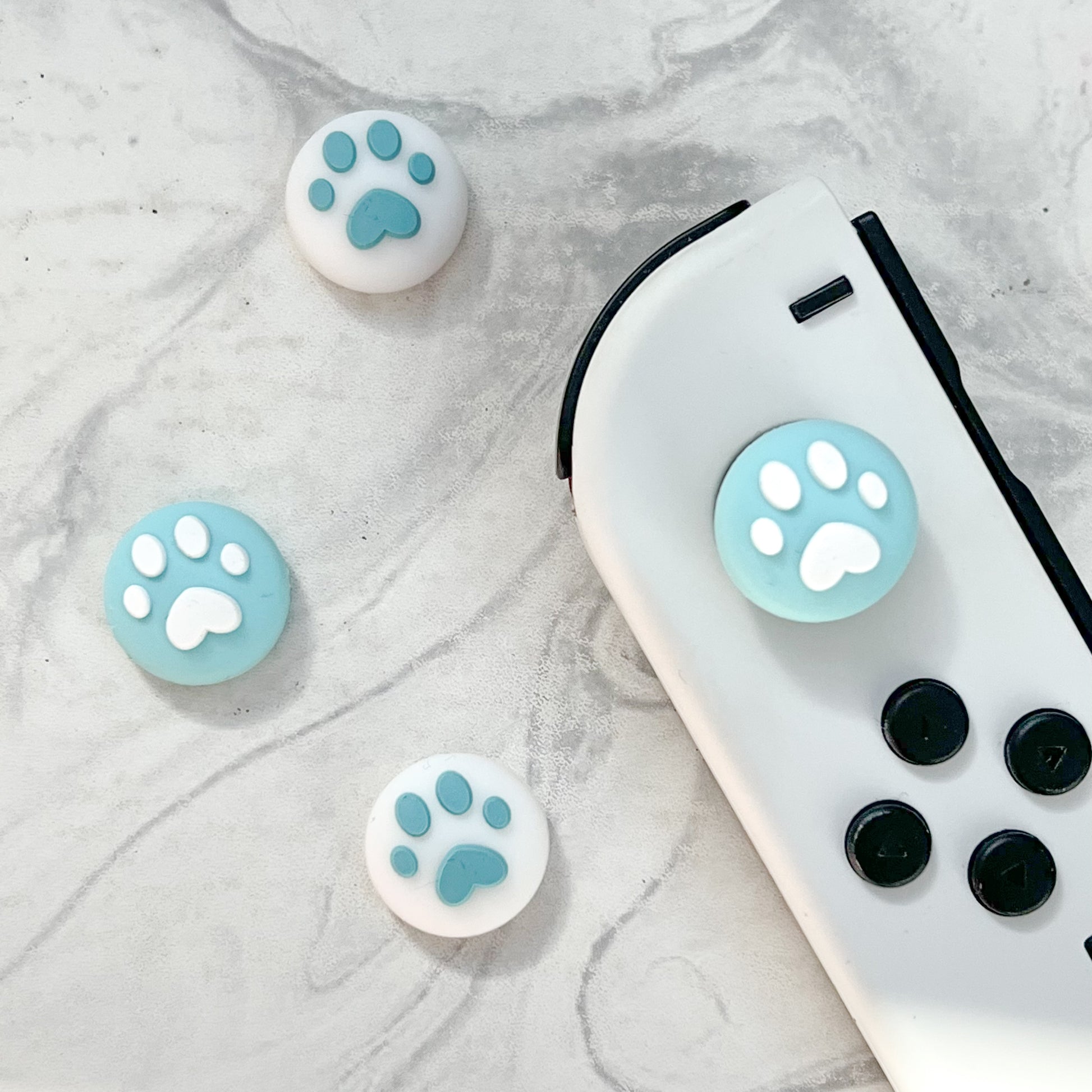 Pastel Blue Paw Thumb Grip Accessories – Lux Skins Official
