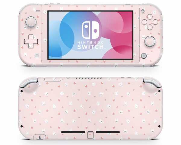 Pink Strawberry Rabbit Nintendo Switch Lite Skin – Lux Skins Official