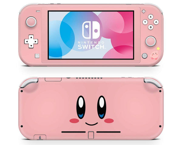 Cute Kirby Pink Face Nintendo Switch Lite Skin – Lux Skins Official