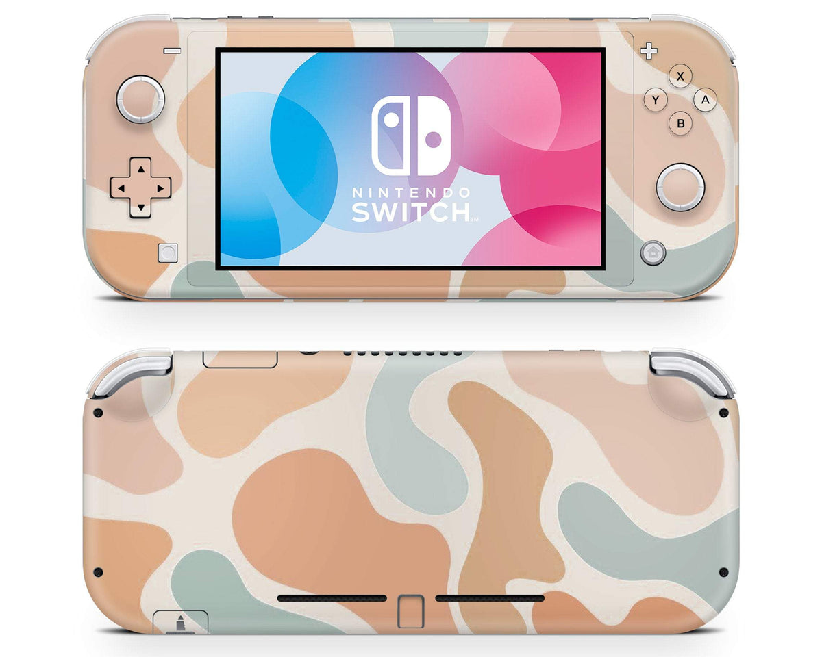 Switch Cow Background Boho Neutral Cow Print Nintendo Switch Lite Skin – Lux Skins Official