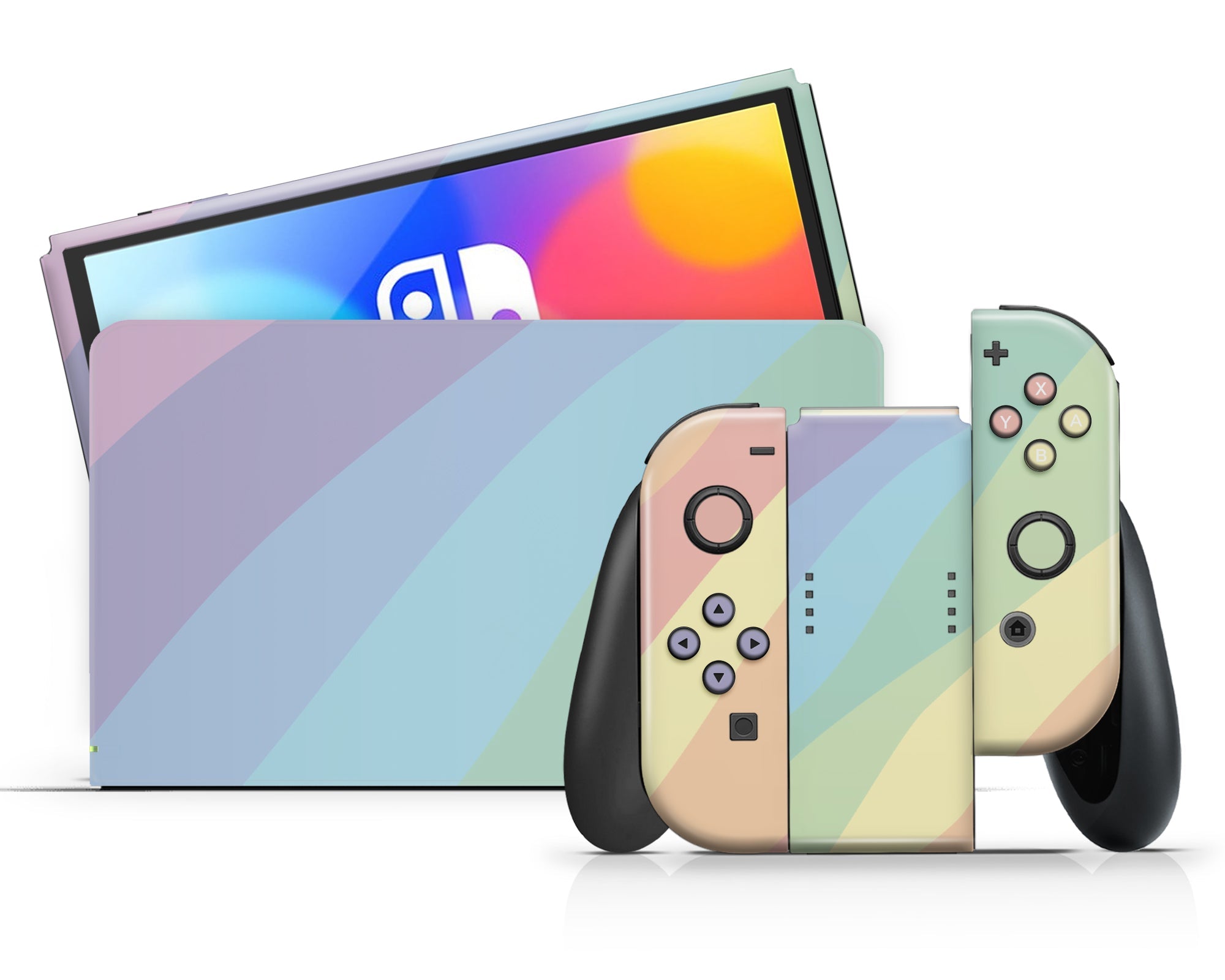 LGBT Rainbow Nintendo Switch OLED Skin – Lux Skins Official