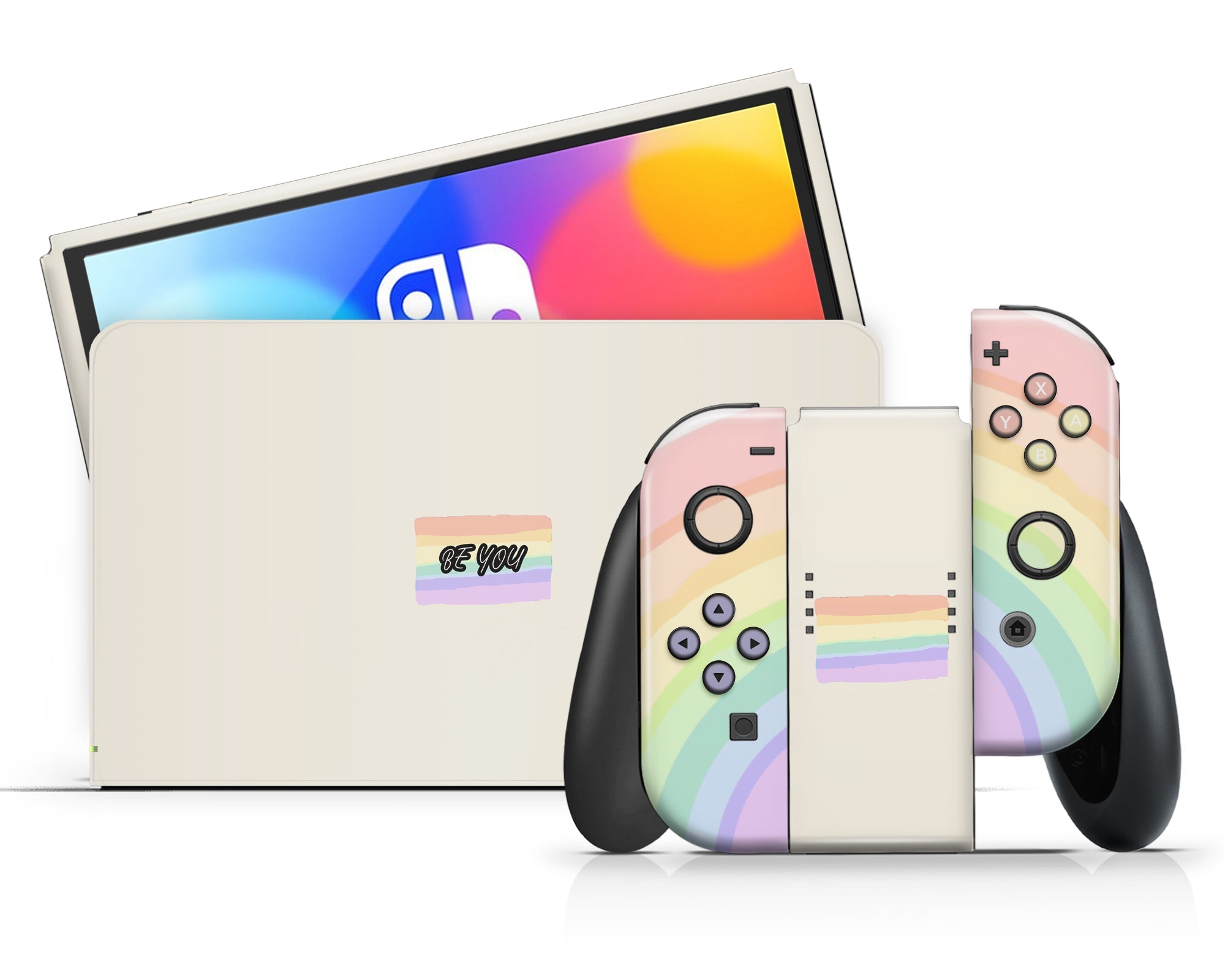 LGBT Rainbow Flag Nintendo Switch OLED Skin – Lux Skins Official
