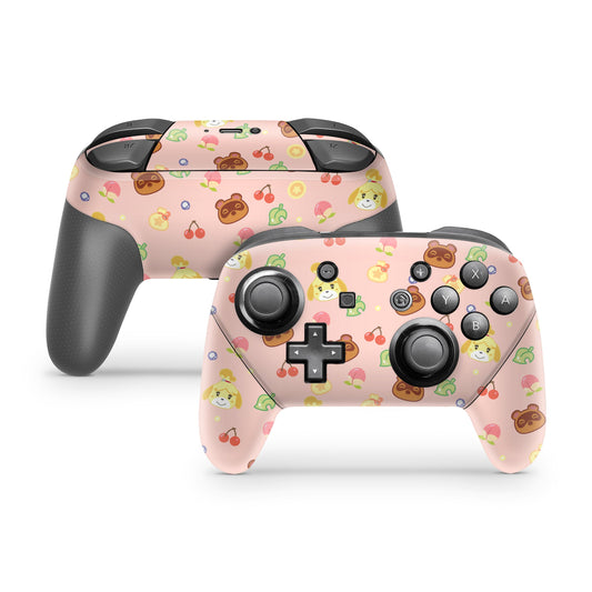 Lux Skins Nintendo Switch Pro Cute Animal Crossing PatternSkins - Pop culture Animal Crossing Skin