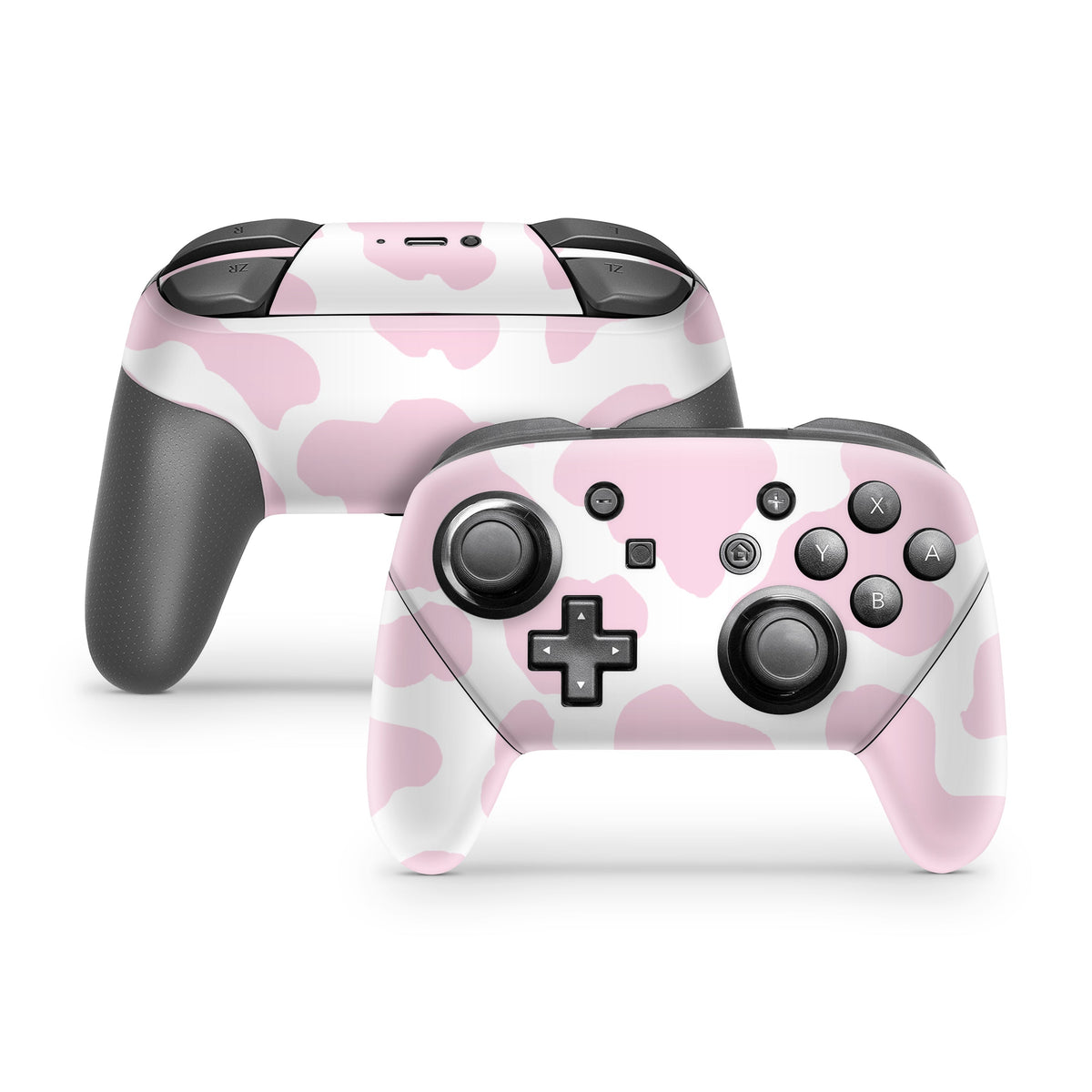 Switch Cow Background Strawberry Milk Cow Print Nintendo Switch Pro Skin – Lux Skins Official