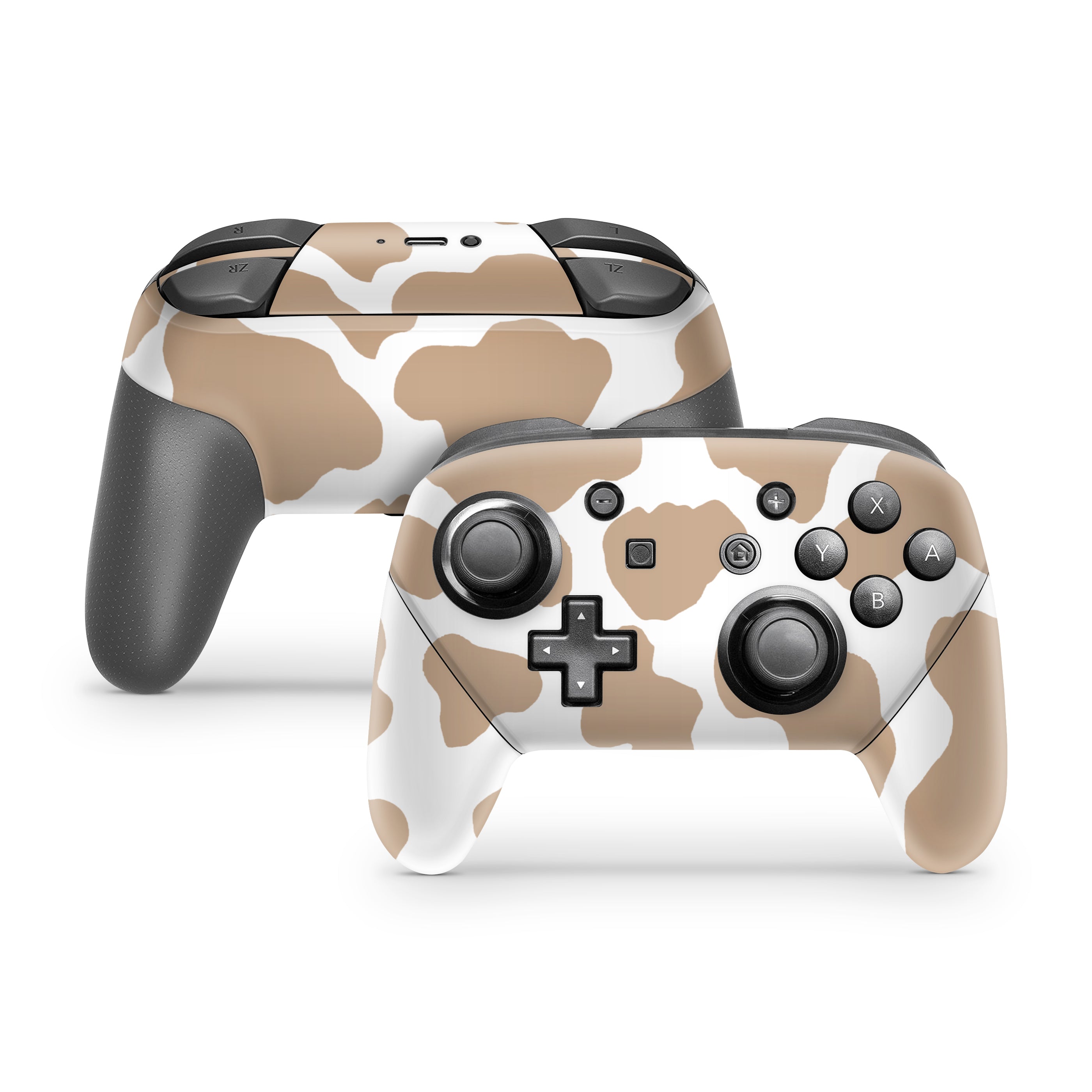 Switch Cow Background Latte Cow Print Nintendo Switch Pro Skin – Lux Skins Official