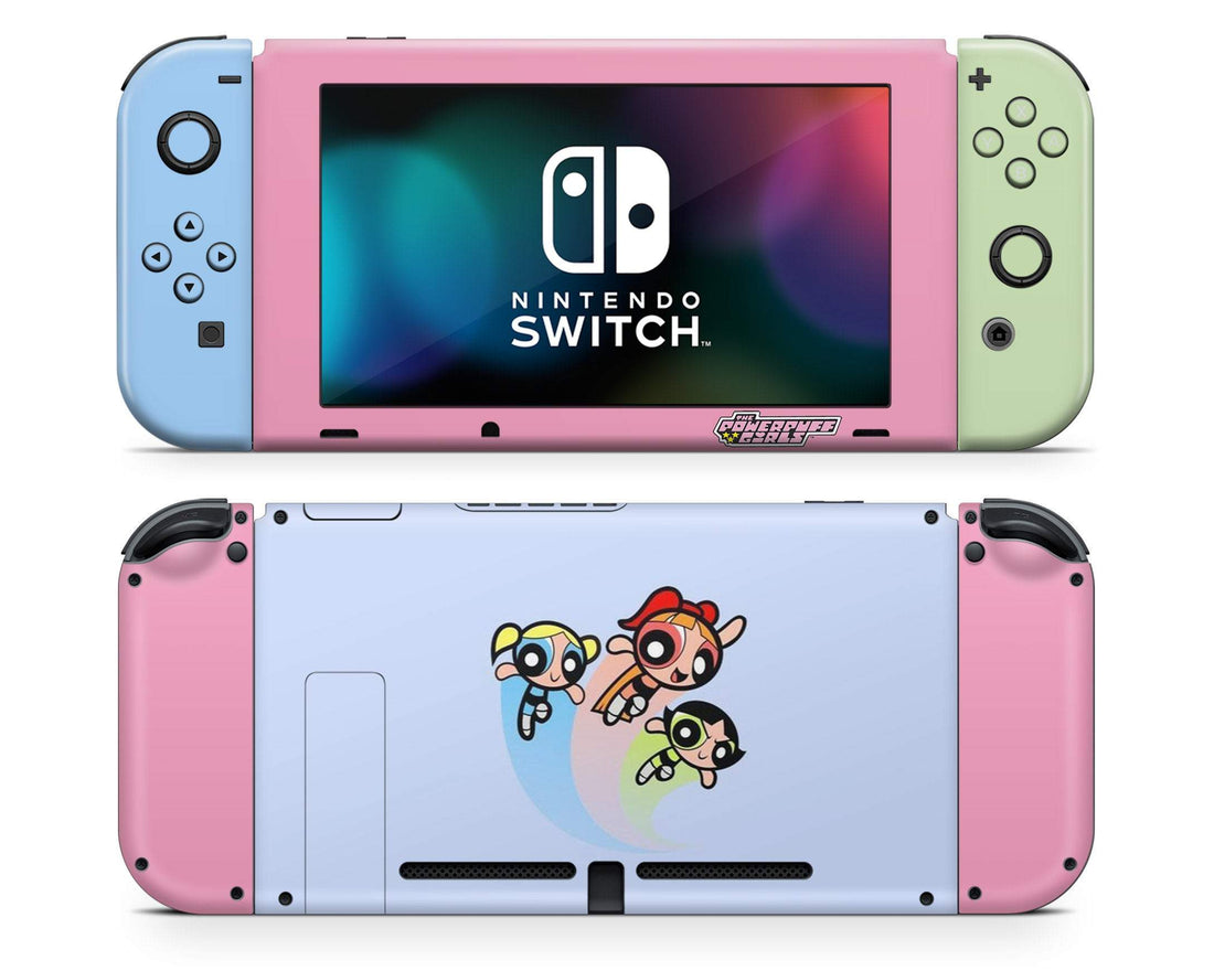 Powerpuff girls pastel blue Nintendo Switch Skin – Lux Skins Official