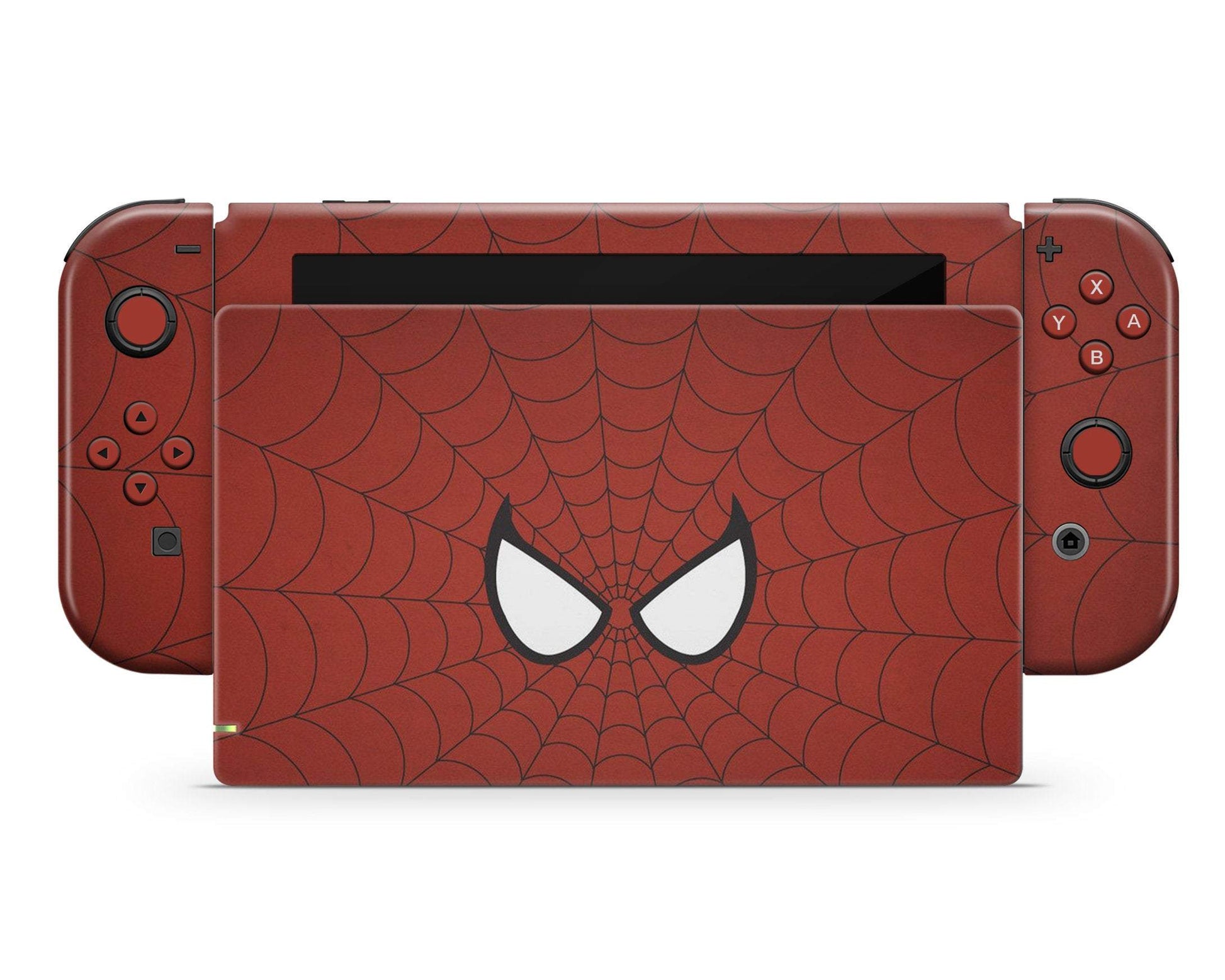 Red Spiderman Webbing Nintendo Switch Skin Lux Skins Official red-spiderman-webbing-nintendo-switch-skin-lux-skins-official