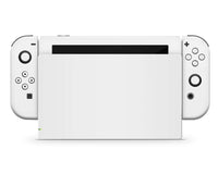 Avalanche White with Nintendo Logo Nintendo Switch Skin
