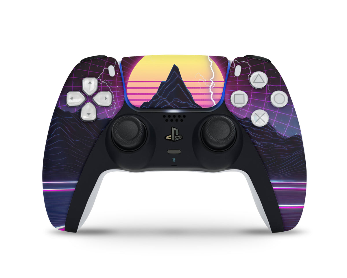 Ps5 Retro Colorwave Retrowave Synthwave PS5 Skin – Lux Skins Official