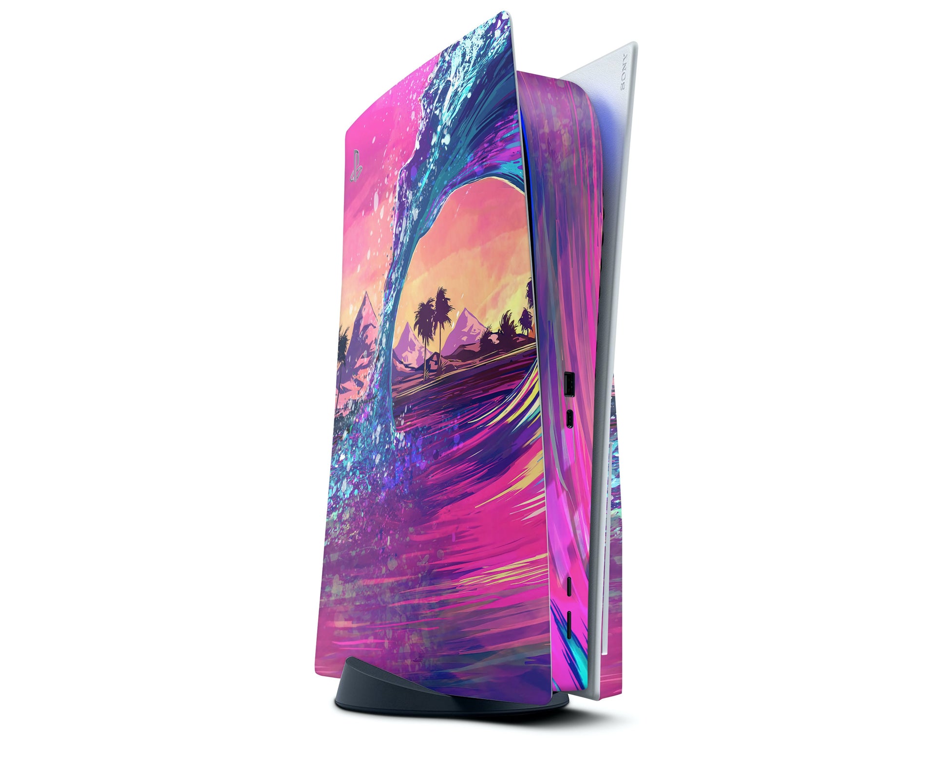 Ps5 Retro Colorwave Retro Wave Paradise PS5 Skin – Lux Skins Official