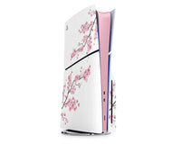 White Cherry Blossom PS5 Slim Skin