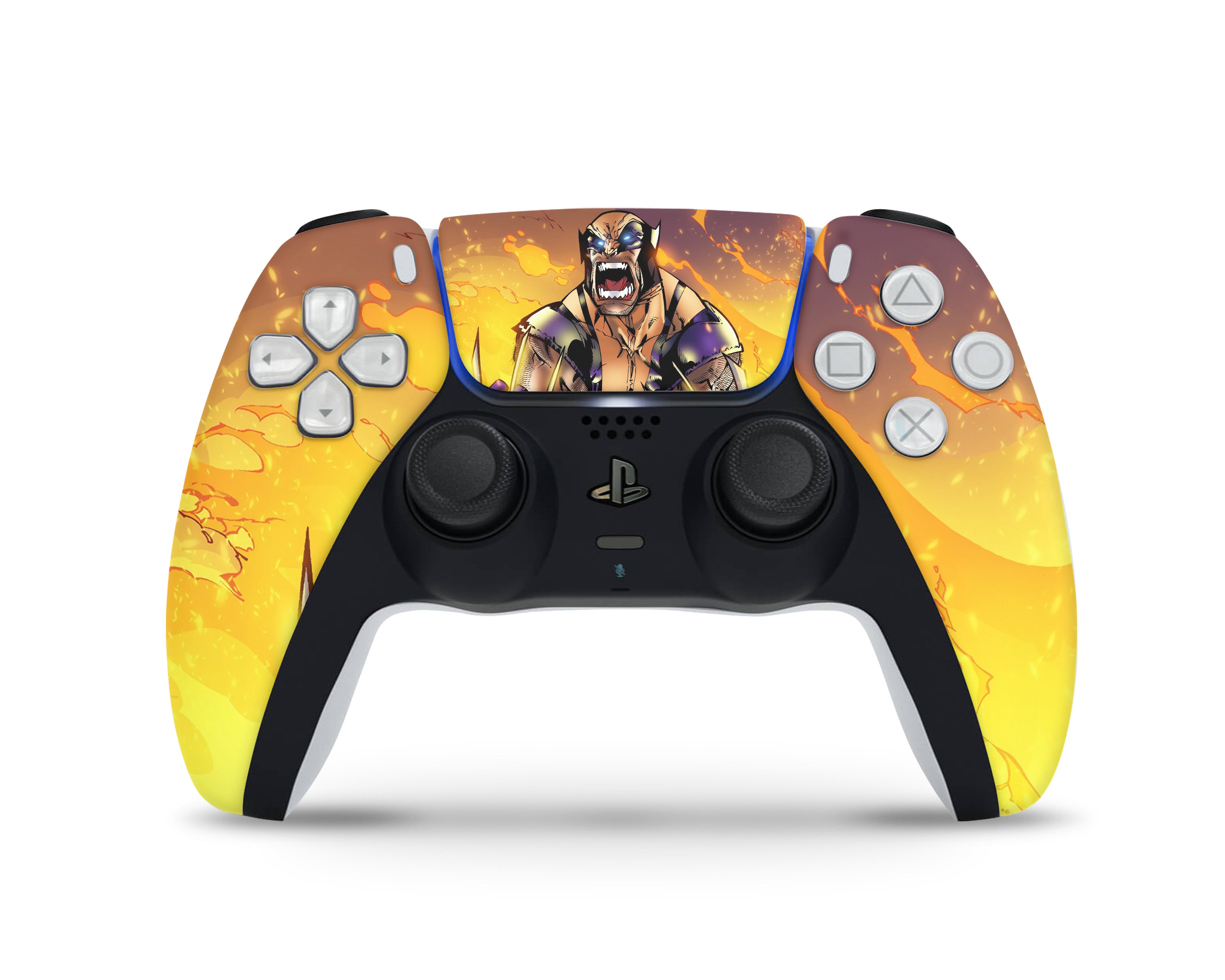 Yellow Wolverine Controller Wolverine Claws PS5 Controller Skin – Lux Skins Official