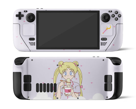 Lux Skins Steam Deck Sailor Moon Ramen Pastel Purple Full Set Skins - Pop culture Sailor Moon Skin