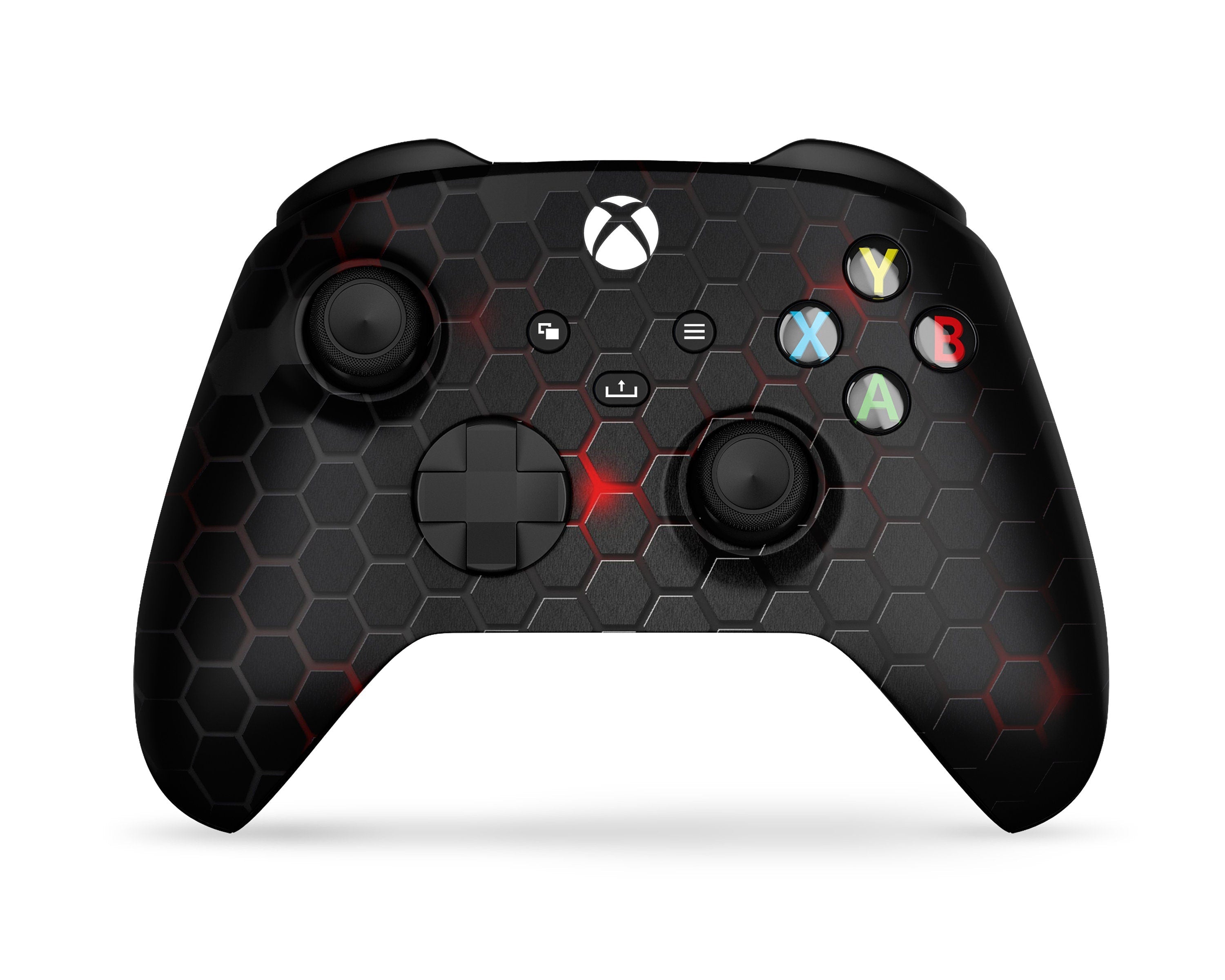 Fire Red Black Carbon Fibre Xbox Series Controller Skin – Lux Skins ...