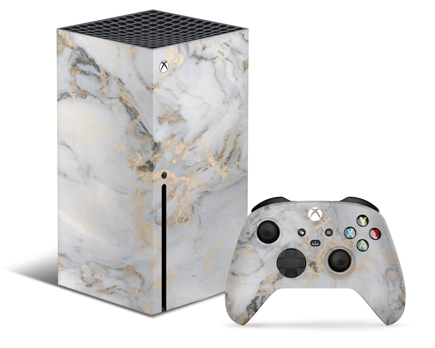 Ethereal White Gold Marble Xbox Series X & S Skin – Lux Skins Official