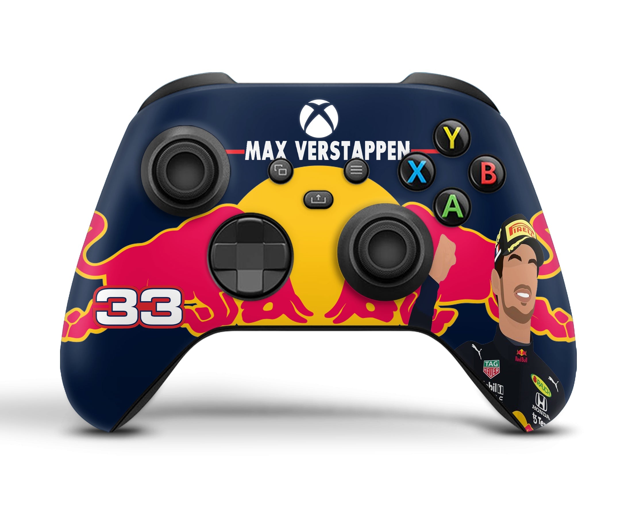 Max Verstappen F1 Red Bull Xbox Series Controller Skin – Lux Skins Official